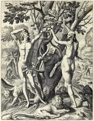 Adán y Eva en el Jardín del Edén